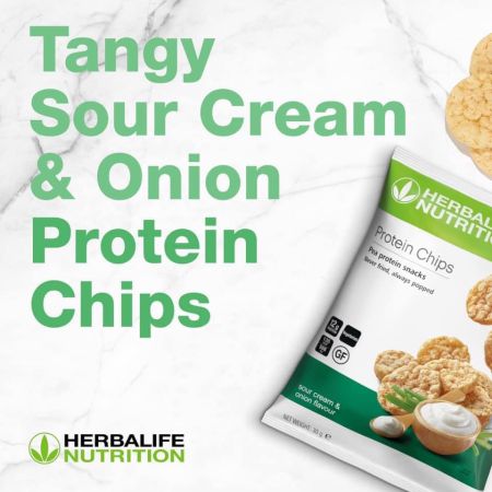 herbalife protein chips sour cream flavour